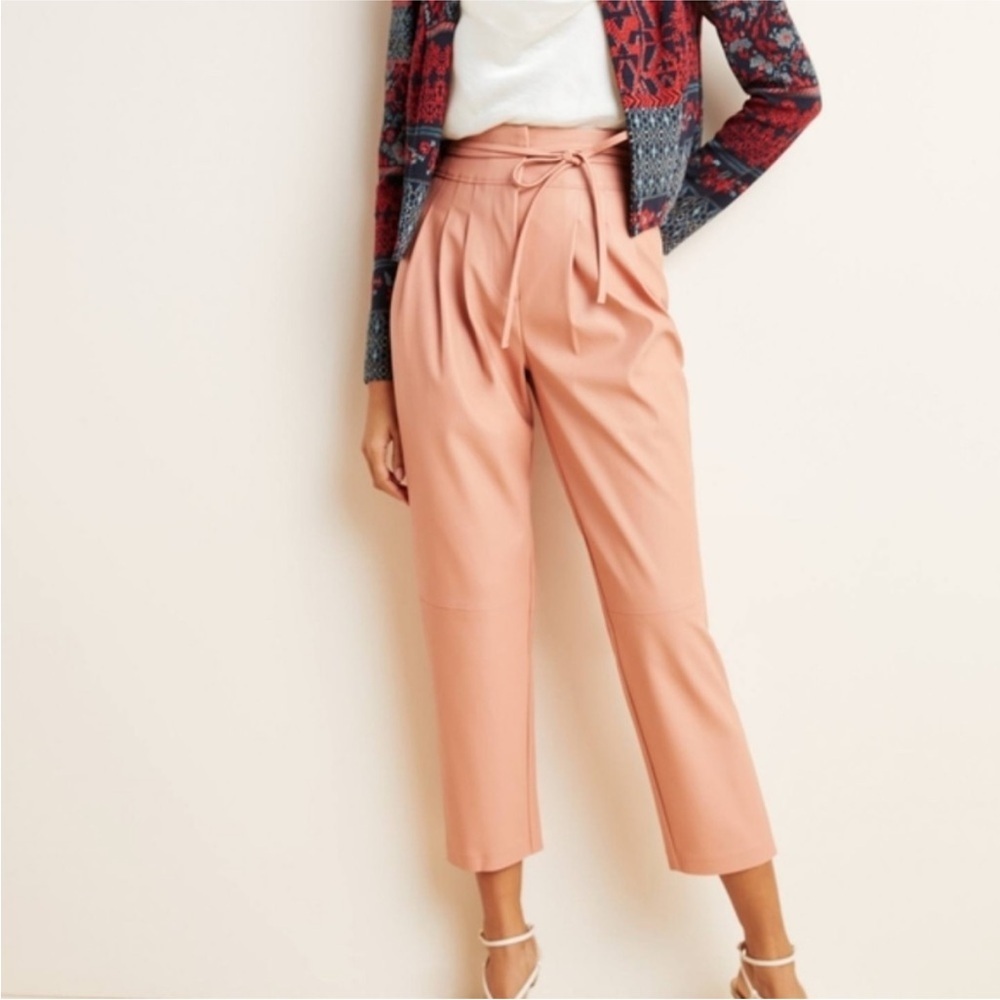 Anthropologie BLANKNYC Chelsea Patent Leather Pants | Size 27 | Peach